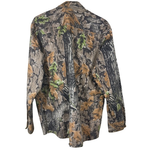Vintage Trebark Lynch Superflauge Camo Shirt Mens LG Button Down Hunting Cotton - Picture 3 of 8